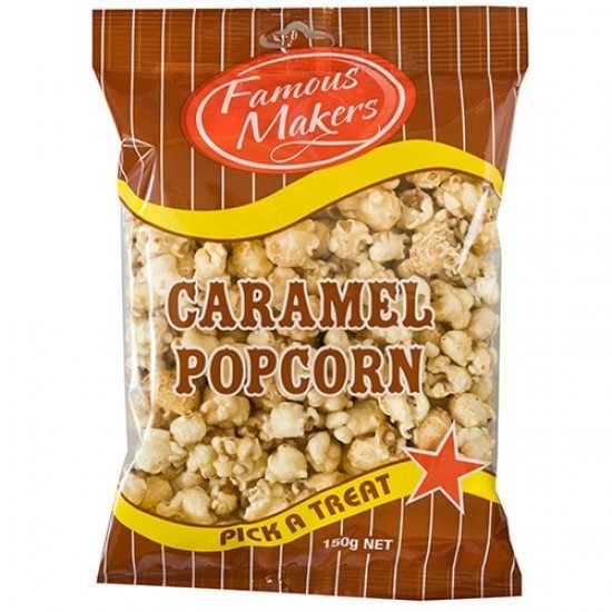 125g Famous Makers Caramel Popcorn
