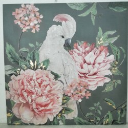 CANVAS WITH HAND PAITING - COCKATOO