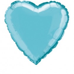 POWDER BLUE HEART 18" FOIL PKG