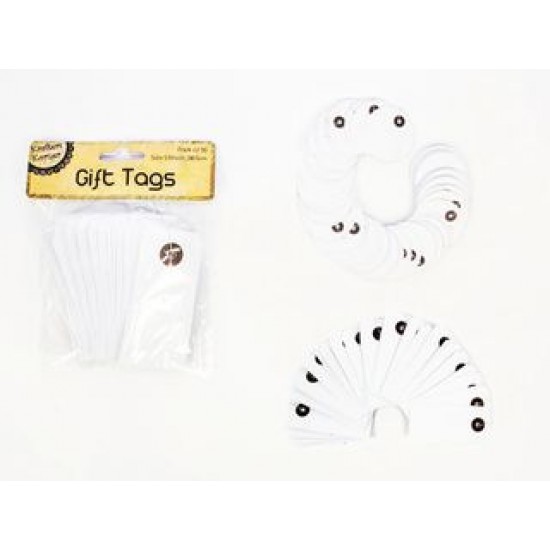 WHITE GIFT TAGS
