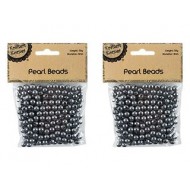 50G 8MM SILVER PEARL BEADS