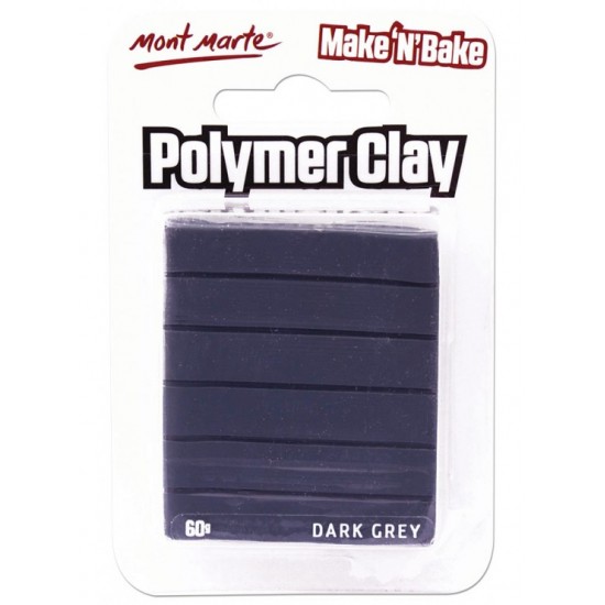 MM Make n Bake Polymer Clay 60g - Dark Grey