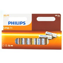 Philips Battery / Zinc Carbon AA (Pack of 12)