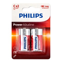 Philips Battery / Alkaline C (Pack of 2)