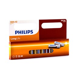 Philips Battery / Zinc Carbon AAA (Pack of 12)
