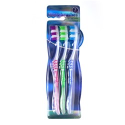 Toothbrush Pk3 Adult Medium 