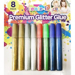 Craft Glitter Glue-8PK
