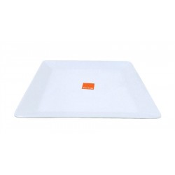White Melamine Square Platter - 28CM x 28CM