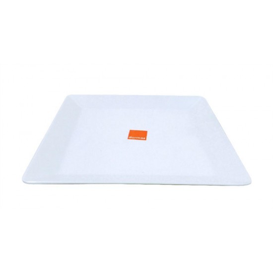 White Melamine Square Platter - 28CM x 28CM
