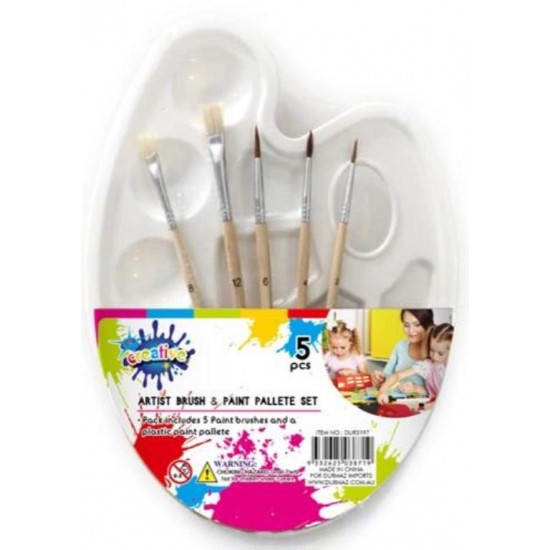 5PK Brushes with Pallete