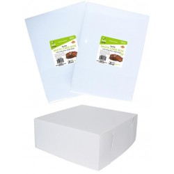 White Cardboard Cake Boxes - Small -2PK