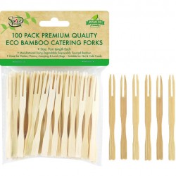 Bamboo Catering Forks -100PK