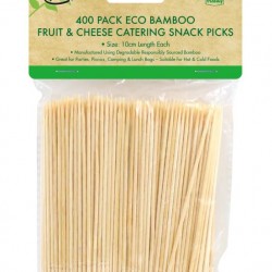 Bamboo Fruit & Cheese Catering Snack Picks-400PK