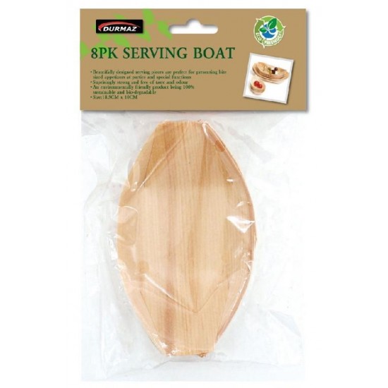 8PK Wooden Catering Serving Boats