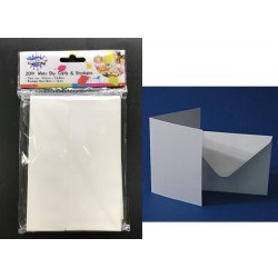 20PK D.I.Y Cards & Envelopes - White Series