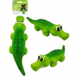 Jumbo Latex Squeaky Crocodile Dog Toy