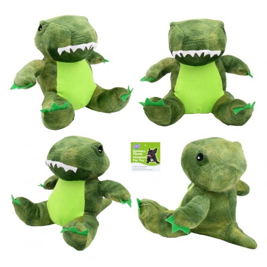 Squeaky Animal Plush Pet Toy - Dinosaur Series