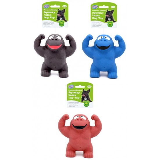 Latex Squeaky Pet Toys - Jungle Gorilla Series