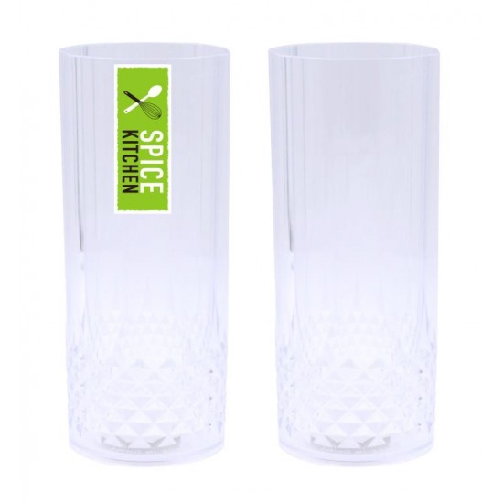 Acrylic Plastic Reusable Tall Drinking Glass