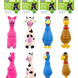 Latex Farm Animal Series Dog Toys (D)