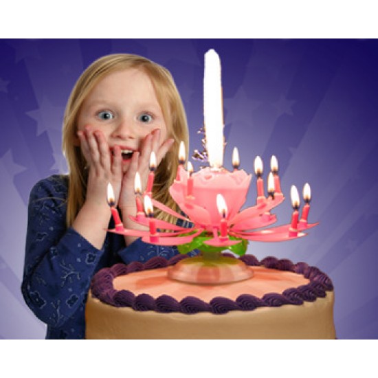 MAGIC MUSICAL BIRTHDAY CANDLE W/O NUMBERS