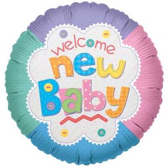 *FOILBAL.18" WELCOME NEW BABY
